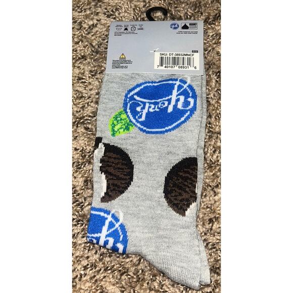 Men's York Peppermint Patty Crew Socks Shoe Size 6-12 (NEW) - Picture 2 of 2